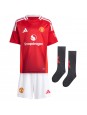 Billige Manchester United Antony #21 Hjemmedraktsett Barn 2024-25 Kortermet (+ Korte bukser)